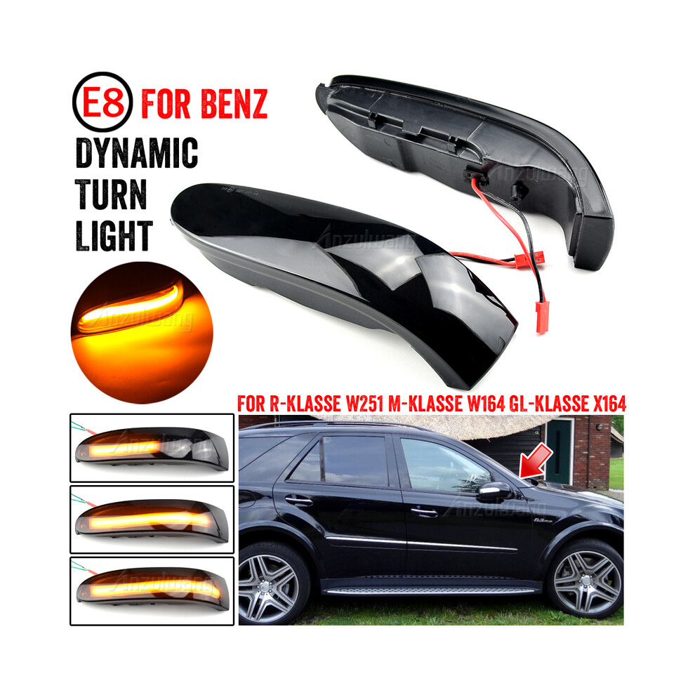 2X LED clignotant dynamique séquentiel miroir clignotant lampe pour mercedes-benz M ML GL classe W164