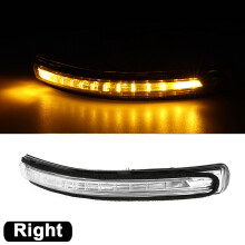 (À droite) clignotants Led de voiture des deux côtés, indicateur de rétroviseur, feux clignotants adaptés