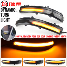 (Noir fumé) 2x LED pour Volkswagen VW Jetta Mk6 SE 2011-2018 clignotant dynamique rétroviseur latéral
