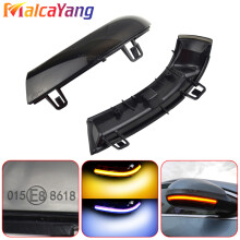 (Bleu-jaune dynamique) 2 pièces clignotant dynamique clignotant LED pour Volkswagen GOLF 5 GTI Plus