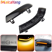 (Jaune dynamique) 2 pièces clignotant dynamique clignotant LED pour Volkswagen GOLF 5 GTI Plus MK5 Jetta
