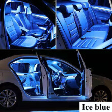 (Bleu glace 8000K-Superb 2 berline-10P) éclairage intérieur de voiture LED Canbus pour Skoda Superb