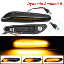 (Dynamique fumé B) 2 pièces pour BMW Led marqueur latéral dynamique clignotant séquentiel clignotant
