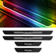 (4 pièces-pour S-AAB) lumières intérieures de voiture Led personnalisées pédale de porte automatique