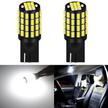 (54SMD) 2 pièces lampe de signalisation T10 W5W ampoules Canbus Led Super lumineuses 54SMD 3014 puces