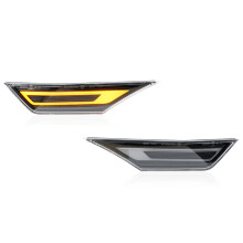 (Ambre clair) Feu de position latéral Civic fumé de remplacement pour 2016-2021 10e Honda Civic FC FK