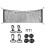 (SingleLayer110X60cm)(SingleLayer110X60cm)4 tailles coffre de voiture filet maille élastique en Nylon 5