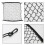 (SingleLayer110X60cm)(SingleLayer110X60cm)4 tailles coffre de voiture filet maille élastique en Nylon 6