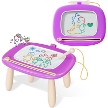 Kikidex Magnetic Drawing Board for 1-3 year old Kids, Girl Toys for Toddlers, Birthday for 1 2 3 Year Old, Etch a Sketc
