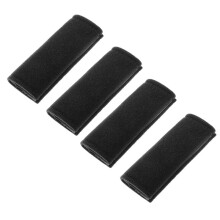 (Noir) (noir) décoration d'accoudoir de toit de voiture couverture en daim souple Auto poignée de traction