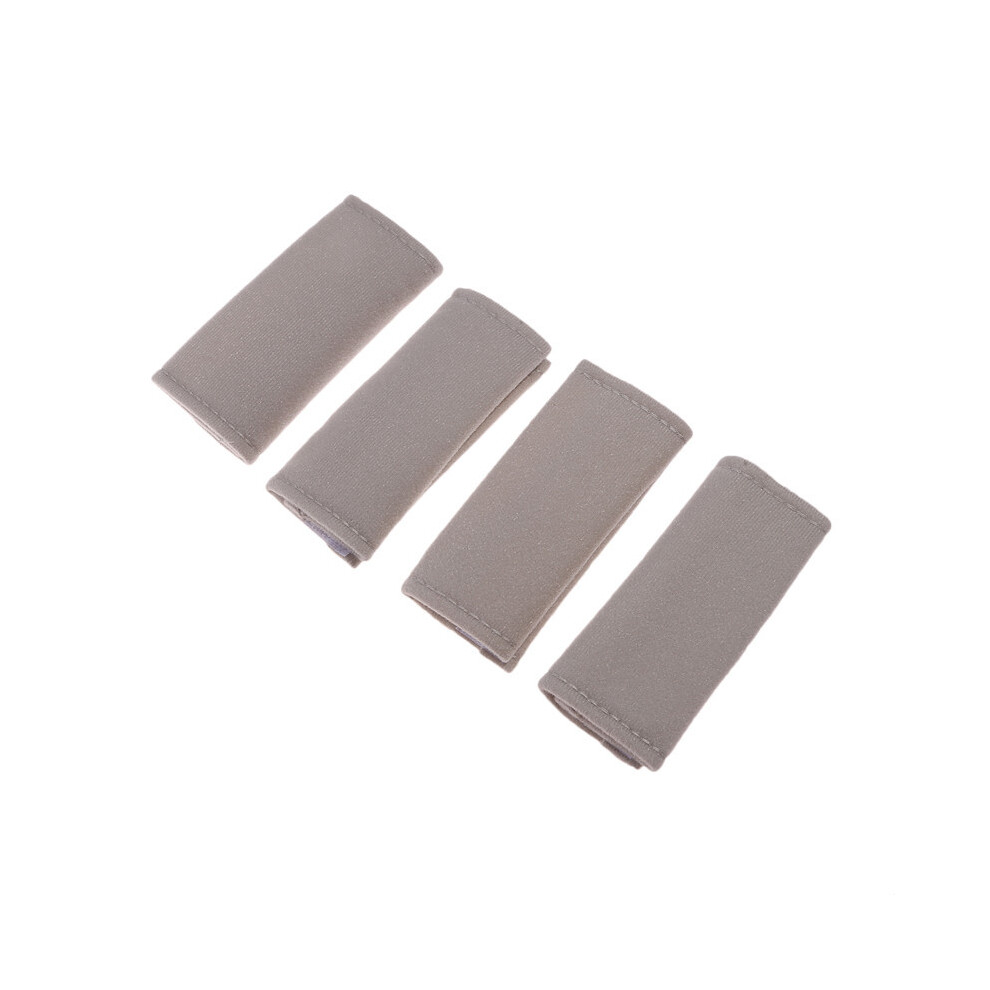 (Gris)(gris) décoration d'accoudoir de toit de voiture couverture en daim souple poignée de traction