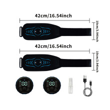 (2 sangles de bras) ceinture de tonification abdominale intelligente entraîneur d'abs Toner musculaire