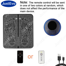 (Télécommande) Tapis de massage des pieds JuatEvo, masseur de pieds, plastique PP, coussin en PU, doux