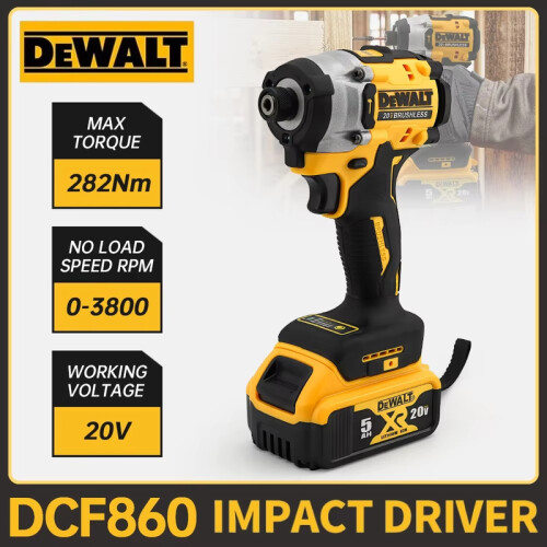 (Pas de batterie) perceuse à percussion sans balais DCF860, pilote Compact 282N.m 20V, perceuse électrique 1