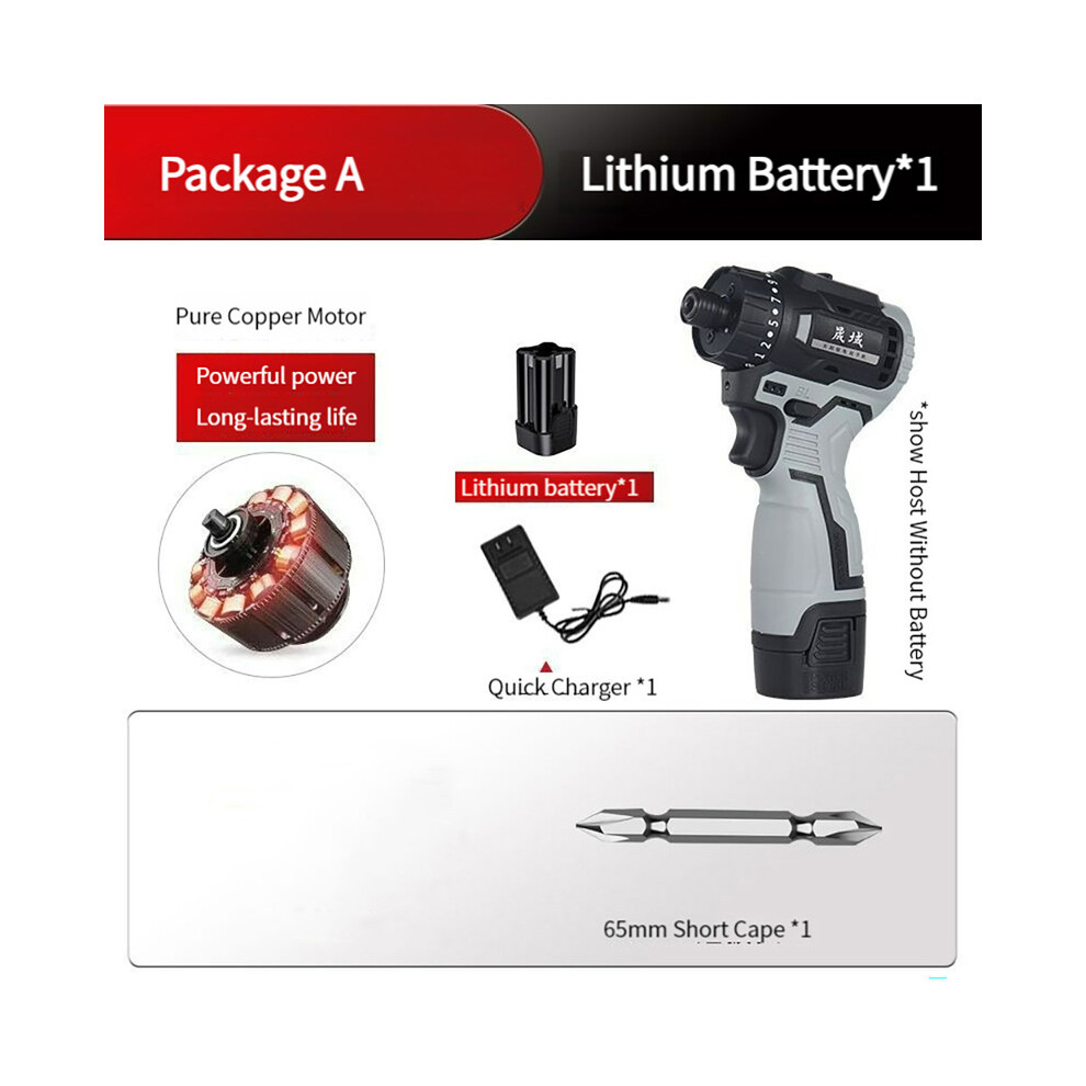 (Paquet A 1 batterie) 18V 1500mAh 60Nm 2100 tr/min moteur sans balais tournevis sans fil ensemble de
