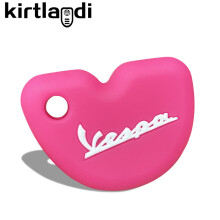 (rose avec blanc)Couvercle de clé en Gel de silice pour Vespa Enrico Piaggio GTS300 LX150 946 Fly 125