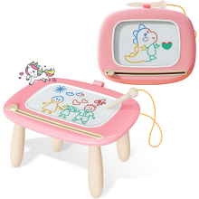 Kikidex Magnetic Drawing Board, Toddler Girl Toys for 1-2 Year Old, Doodle Board Pad Learning and Educational Toys for