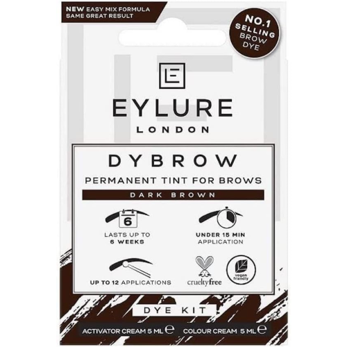 Eylure Eylure Dybrow Permanent Tint for Brows Dye Kit Dark Brown