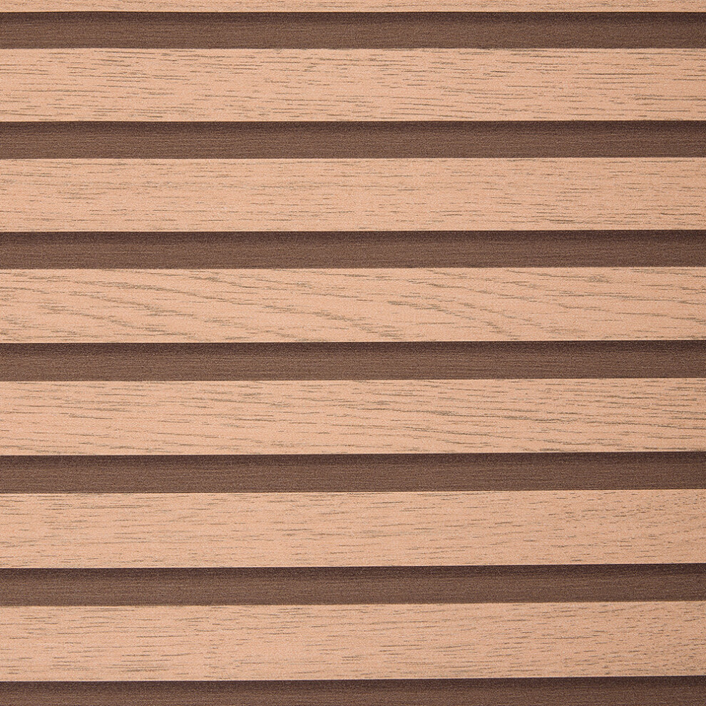 5M Self-Adhesive Wood Grain Stripe PVC Wallpaper, Orange