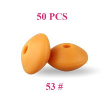 (53)50 Stück Baby Silikonperlen 12mm Linsenperlen Lebensmittelqualität DIY Schnullerclip Halskette Beißring