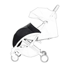 (Schwarz) Verdickte Baby-Trolley-Fußabdeckung, Baumwolljacke, regendicht, winddicht, Baby-Universal-warme