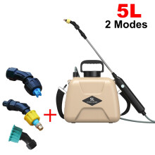 (Gelb 5L) 5L Elektrisches Sprühgerät für den Garten, automatische Zerstäubung, wiederaufladbar über