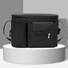 (Schwarz) 1 Stück Kinderwagen-Hängetasche Multifunktionale Ausgeh-Mama-Tasche wasserdichte Mutter- und