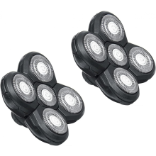 2-Pack Replacement Electric Razor Blades for Face, Head & Bald Shaving