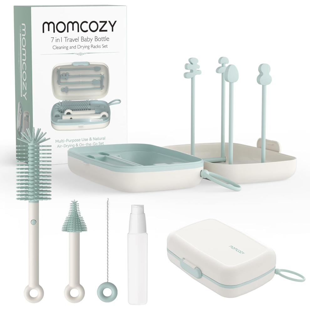 Momcozy 7 In 1 Baby Bottle Brush Set - Complete