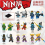 8Pcs Ninjago Mini Figures Building Blocks Toys 1