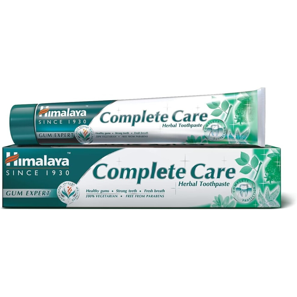 Himalaya Complete Care Herbal Toothpaste 100mL | Fluoride-Free Natural Toothpaste for Healthy Gums, Fresh Breath & Strong Teeth