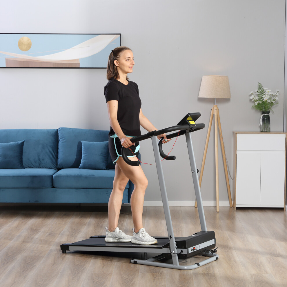 HOMCOM 1.25HP Motorised Electric Treadmill Running Machine Fitness Folding
