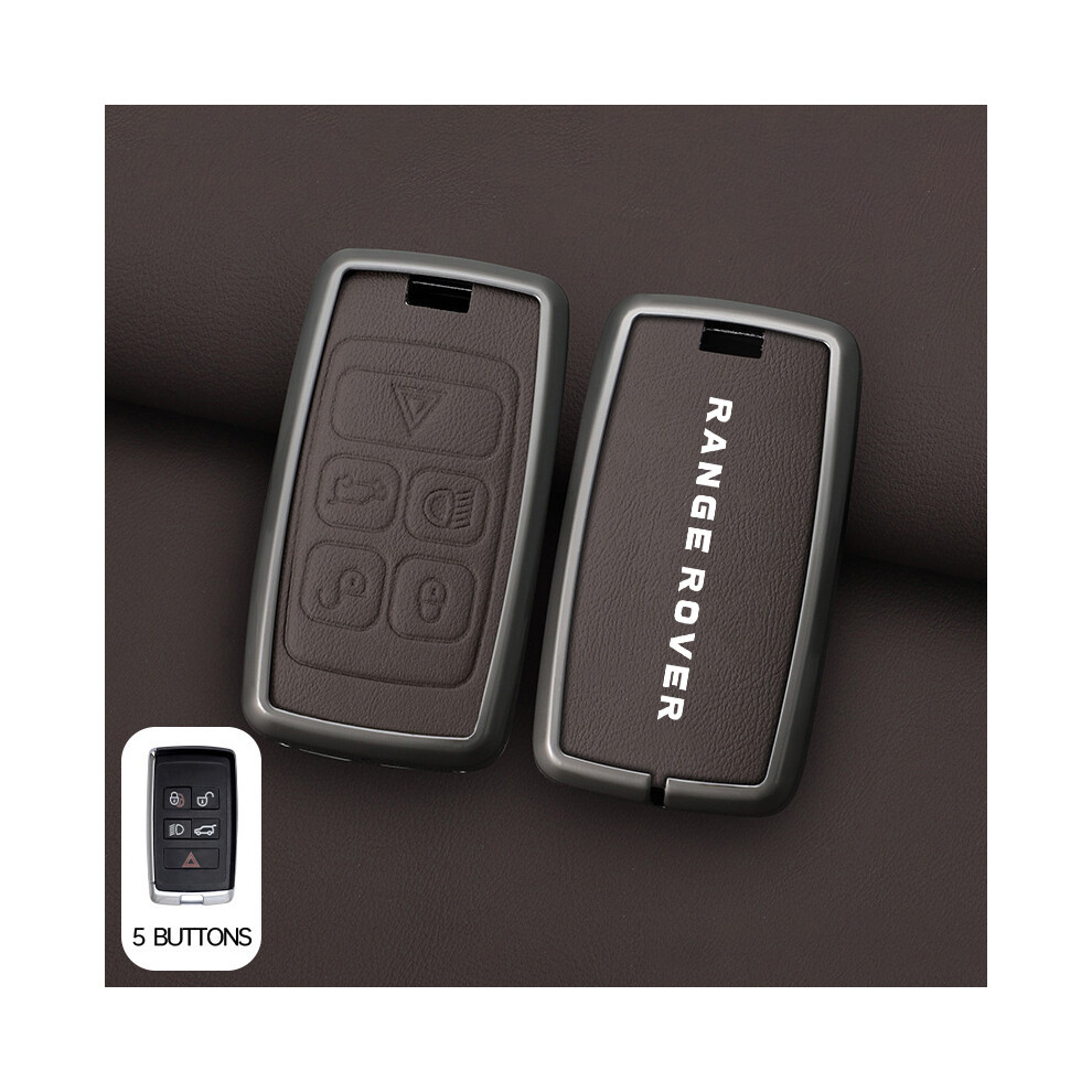(B-gun brown) Etui clés à distance de voiture en alliage de zinc pour Land Rover Range Rover Sport Defender