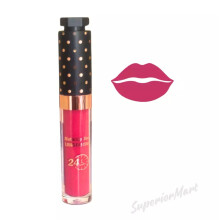 Saffron Lipstick Matte Lip Gloss 24hr Long lasting Lipstick- Fushcia