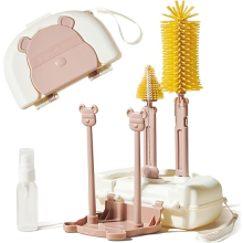 6 in 1 Baby Bottle Brush Set, Travel Bottles Cleaner Kit w
