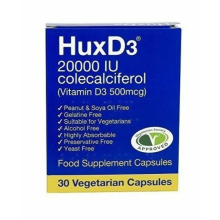 HuxD3 Vitamin 20000iu capsules Hux D3 ** Max / High Strength** Halal Kosher Veg.