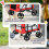 PawHut PawHut Foldable Pet Stroller w/ Detachable Carrier, Soft Padding - Red 4