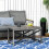Outsunny Outsunny PE Wicker Outdoor Coffee Table, Rattan Side Table w/ Plastic Board 1