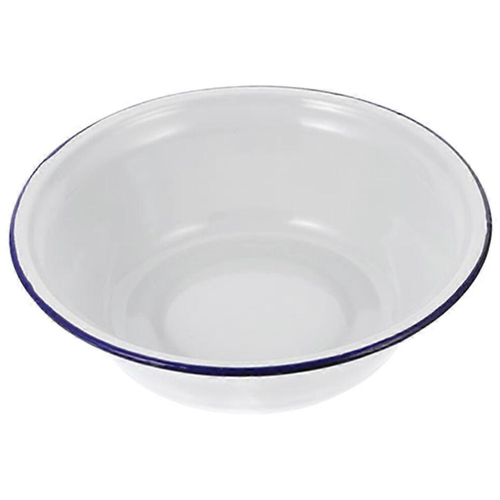 (As show, One size) Enamel Bowl Unbreakable Enamelware Serving Bowl Round Mixing Bowl Vegetable Bowl-image-OPC-PGVKVGX-NEW