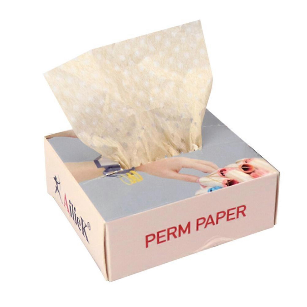 (As show, One size) 200pcs Hair Perm Papers Barber Hairdressing Perm Papers Disposable Hair Salon Perming Papers