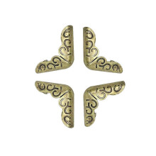 (As show, One size) 60Pcs 14MM DIY Album Folders Crafts Scrapbook Antique Bronze Book Corner Protector