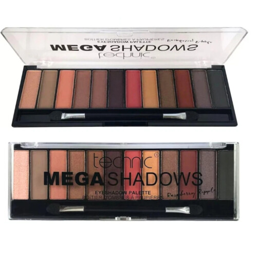 Technic Technic Mega Eyeshadow Raspberry Ripple 12 Shades Smokey Cat Eye