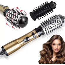 3in1 Hot Air Styler and Rotating Hair Dryer Brush Hair Straightener Curler Comb