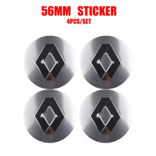 (SL For Renault) 4pcs 56/60MM Car Wheel Center Cover Stickers Hub Caps Auto Accessorie For Renault DACIA Scenic Loguna Duster Master 2 Zoe Koleos