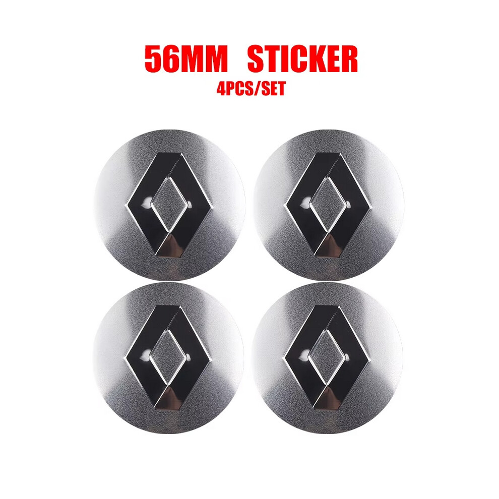 (SL For Renault) 4pcs 56/60MM Car Wheel Center Cover Stickers Hub Caps Auto Accessorie For Renault DACIA Scenic Loguna Duster Master 2 Zoe Koleos-image-OPC-PGVKWJ5-NEW