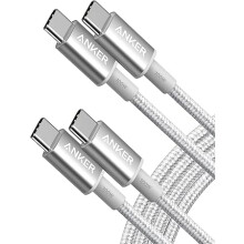 Anker 333 USB C to USB C Charger Cable (6ft 100W, 2-Pack), USB 2.0 Type C Charging Cable Fast Charge for MacBook Pro 2020, iPad