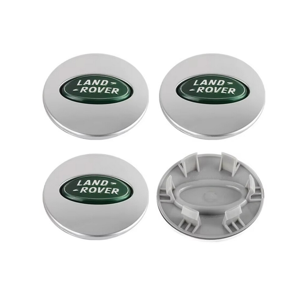 ( 4Pcs) 4Pcs Abs 63Mm 62Mm Land Rover Car Wheel Center Hub Caps Rims Cover Hubcap Logo For Land Range Rover Sport L322 L320 Accessories Silver/Green 6984732899825