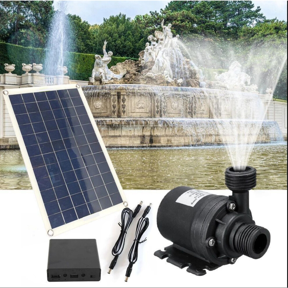 50w 800l/h Solar Panel Powered Water Pump Pond Garden Water Submersibles Aquarium Pumps