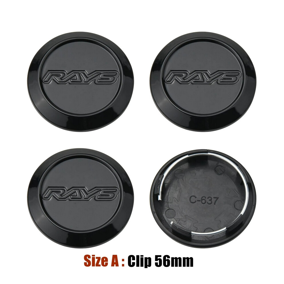 (56Mm Rays) Jdm Car Styling 3D Rays Wheel Center Cap 56Mm/60Mm/62Mm Sport Rim Cap Wheel Cover Cap Hubcaps Ce28 Te37 Re30 Ze40 Black/Bronze 6954500009435