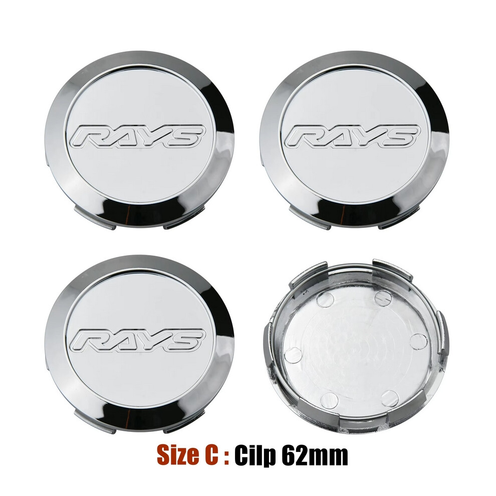 (62Mm Chrome Rays) Jdm Car Styling 3D Rays Wheel Center Cap 56Mm/60Mm/62Mm Sport Rim Cap Wheel Cover Cap Hubcaps Ce28 Te37 Re30 Ze40 Bronze/Black 6906871043488